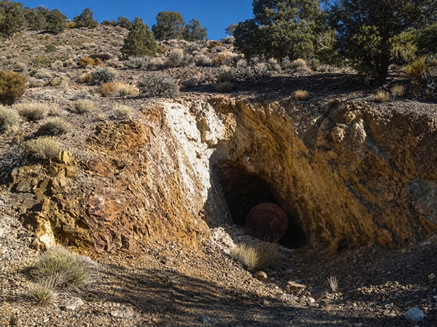 Historic Moho mine portal
